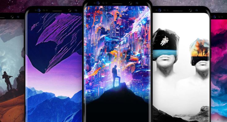 this image shows some of the Android wallpaper apps