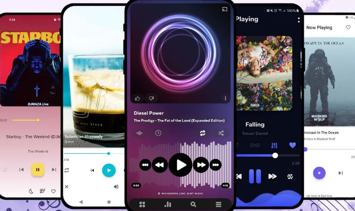 this image shows Music Player Apps for Android