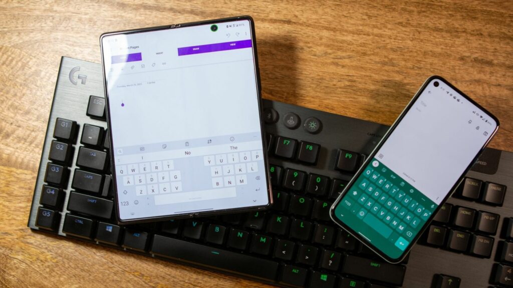 this image shows Android Keyboards